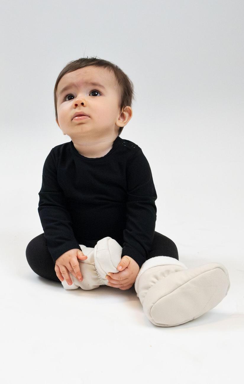 Baby Booties Oat Beige