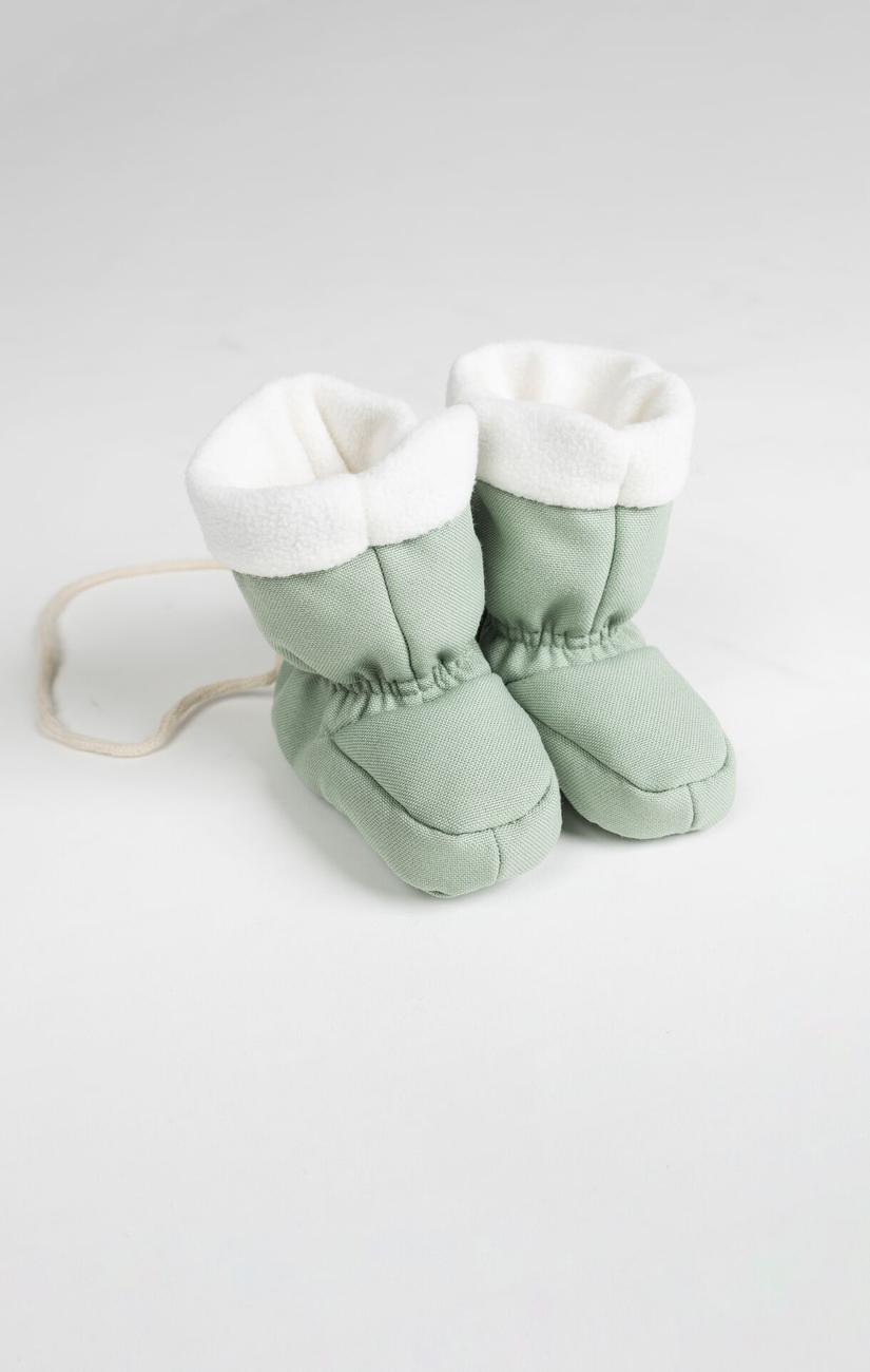 Baby Booties Agave Green